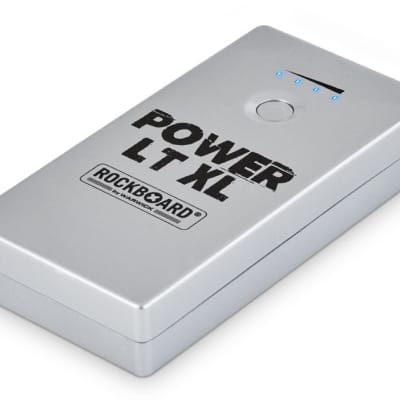 New RockBoard Power LT XL Rechargeable Guitar Pedal Power Supply Silver image 2