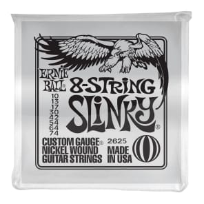 Ernie Ball 2625 8-String Slinky Electric Guitar Strings, .010 - .074