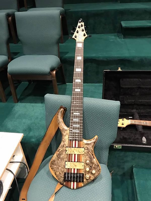 Warrior 6 String Bass Dran Michael series - Buckeye burl image 1