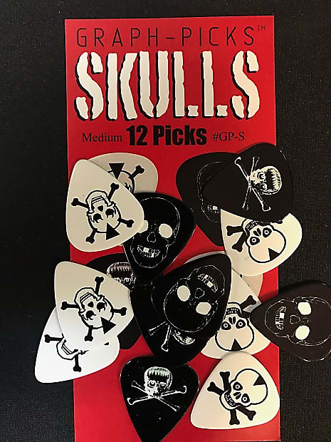 Graph-Picks Skulls Picks Medium Gauge 12-Pack image 1