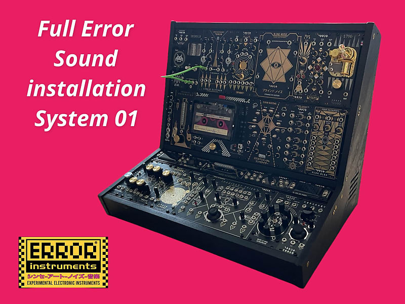 error instruments Full error Sound Installation system 01. rare synth 2022  black / gold