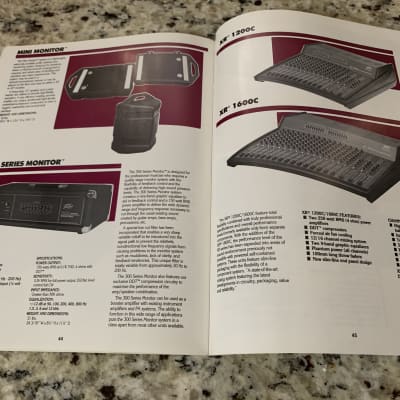 Peavey Sound reinforcement catalog & price list 1989 | Reverb