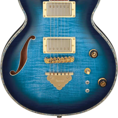Ibanez AR520HFM Hollowbody Electric Guitar, Light Blue Burst image 1