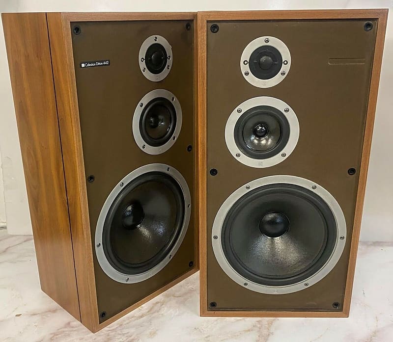 Pair Vintage Celestion Ditton 442 Loudspeakers. Excellent- Serviced! image 1