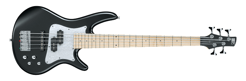 Ibanez SRMD205-BKF SR Mezzo 5-string Electric Bass Guitar (Black Flat) image 1