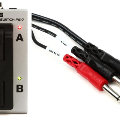 Boss FS-7 Dual Foot Switch Bundle with Hosa STP-203 Insert