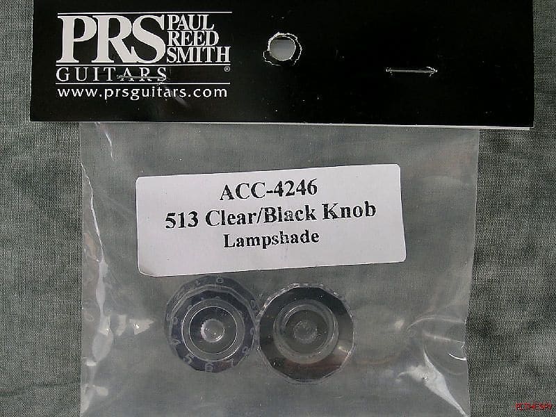 PRS Black / Clear Lampshade Knobs Volume Tone S2 CE CUSTOM SINGLECUT Paul Reed Smith image 1