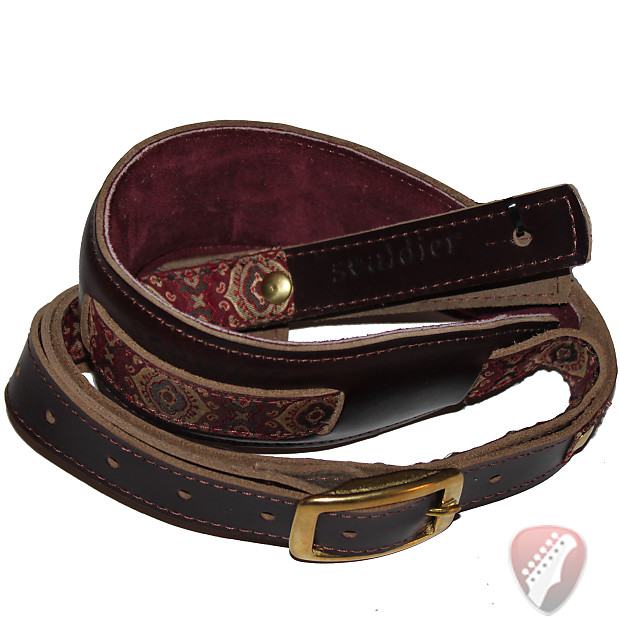Souldier Vintage Leather Saddle Strap - Tapestry  - Tan image 1
