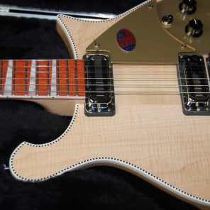 MINT! Rickenbacker 660 Electric Guitar OHSC 100% Unplayed Hardshell Case Maple Glo image 4