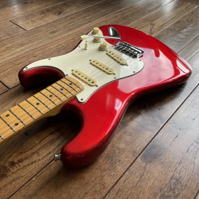 1990 Fender ST-72 Stratocaster 1972 Reissue Electric Guitar Candy Apple Red MIJ Fujigen image 6