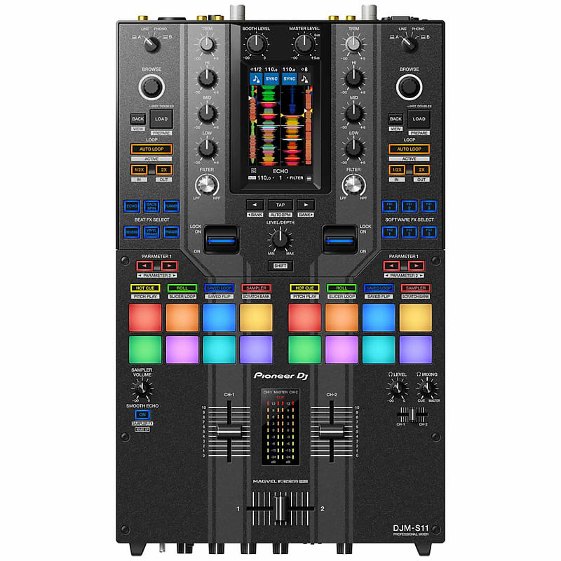DJM-S11 - Professional scratch style 2-channel DJ mixer (Black)