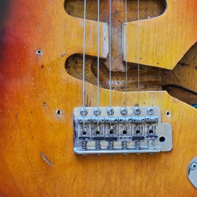 Fender Stratocaster 1959 - wine sunburst image 12