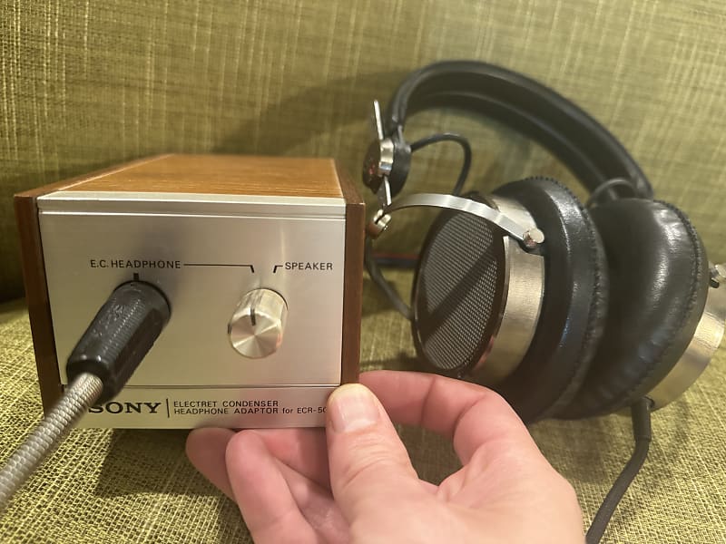 SONY ECR-500 コンデンサーヘッドフォン用アダプター 1970年代 SONY