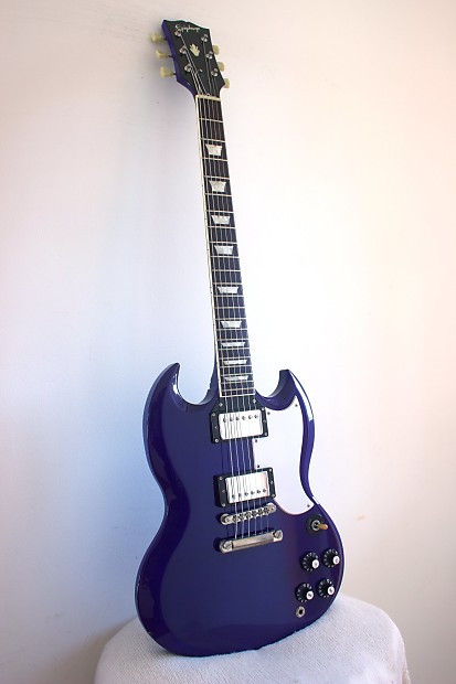 Blue sg guitar outlet