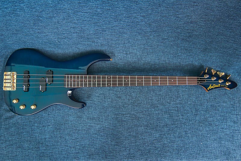 Aria pro II MAB-36 Magna Bass Late 90-s See-through Blue | Reverb 