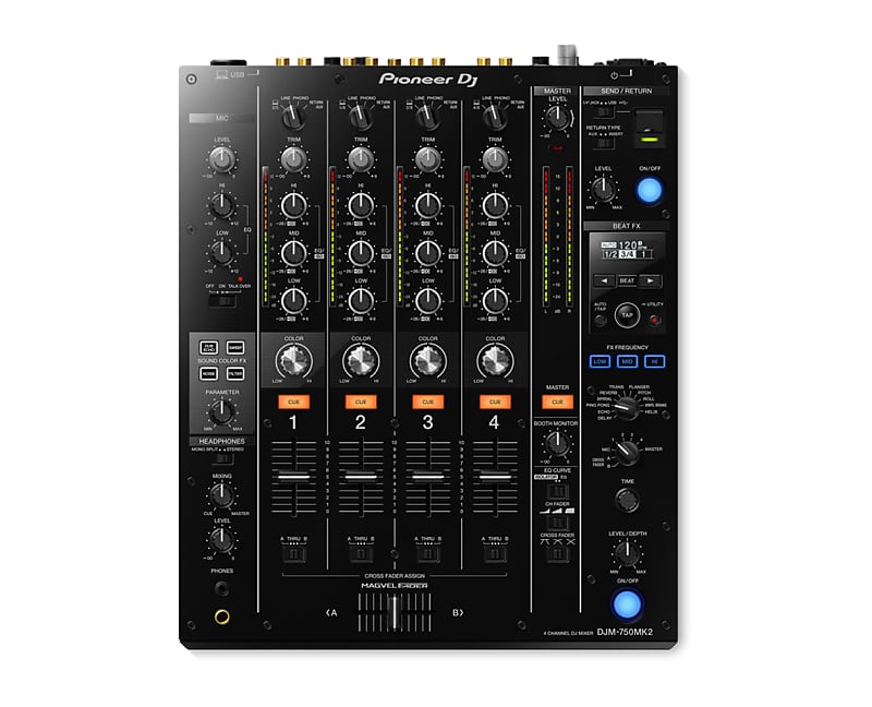 Pioneer DJ DJM-750MK2 Professional 4-Channel DJ Mixer DJM750 DJM750MK2 image 1