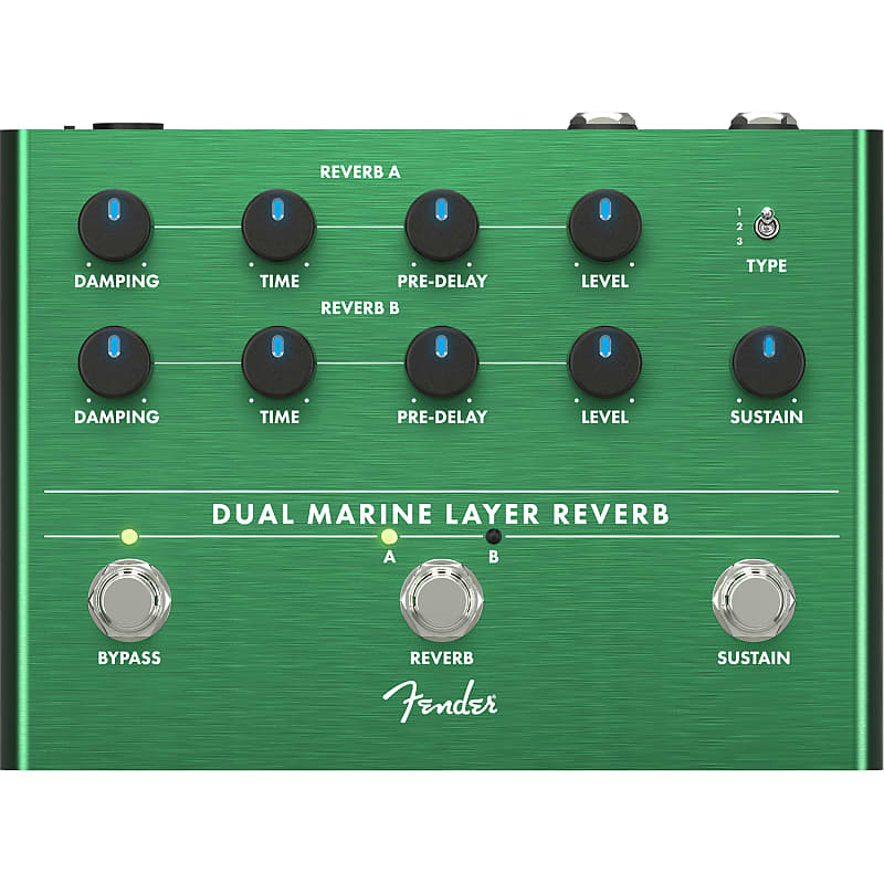 Fender Dual Marine Layer Reverb Guitar Effects Pedal image 1