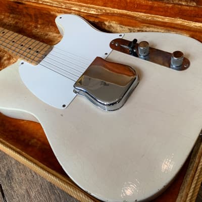 1958 Fender Esquire in See Through Blonde finish with original Tweed hard shell case image 12