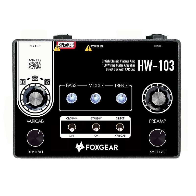 FOXGEAR - MINI AMP DI HW 103 - Mini ampli guitare 100W DI type Hiwatt image 1