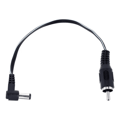 CIOKS Type 1 Flex Cable with 5.5 / 2.1mm Centre Negative Angled DC Plug - 15cm