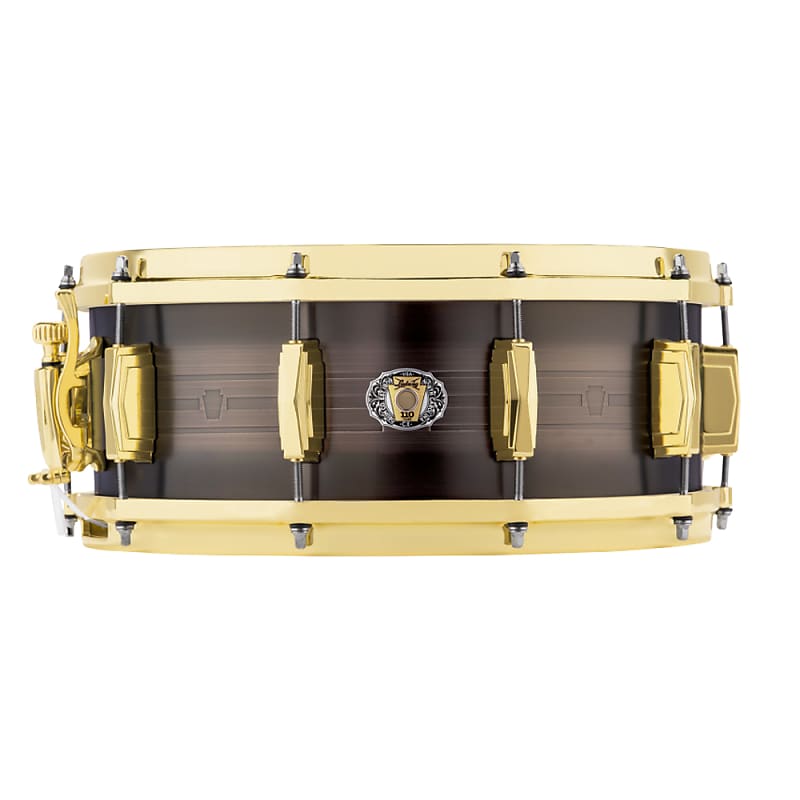 Ludwig LBR05514CX 110th Anniversary Heirloom Black Brass 5.5x14" Snare Drum 2019 image 1