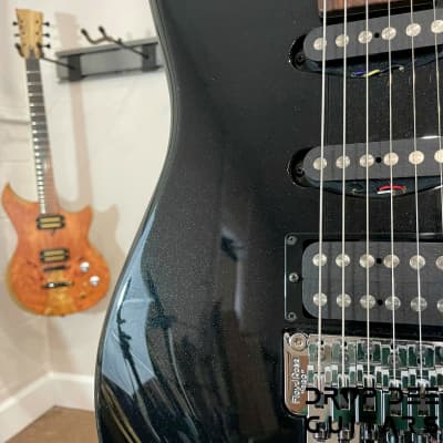 Schecter Custom Shop California Custom Pro Electric Guitar w/ Case-Black Pearl image 5