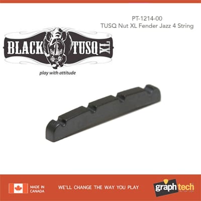 Graph Tech Black Tusq XL 4 String Jazz Bass Nut Free Shipping image 3