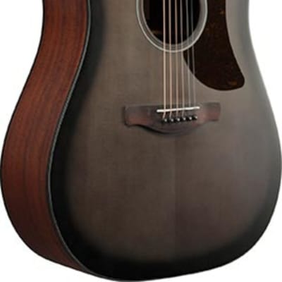 Ibanez AAD50CE Grand Dreadnought Acoustic-Electric Guitar, Trans Charcoal Burst image 3