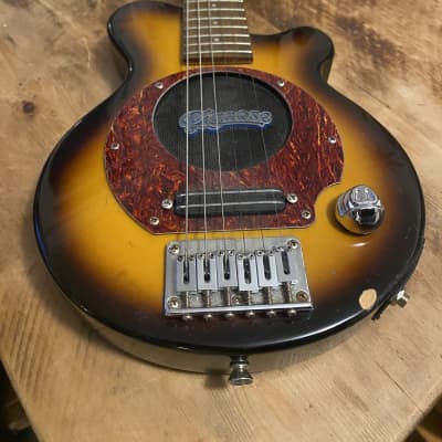 Pignose PGG-200 Vintage Sunburst Guitar, upgraded pickup image 7