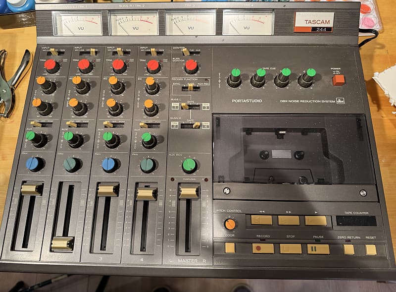 TASCAM 244 Portastudio 4-Track Cassette Recorder | Reverb