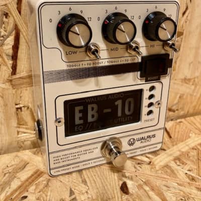 Pre Owned Walrus Audio EB-10 EQ Boost Utility Pedal - Cream Inc Box for sale