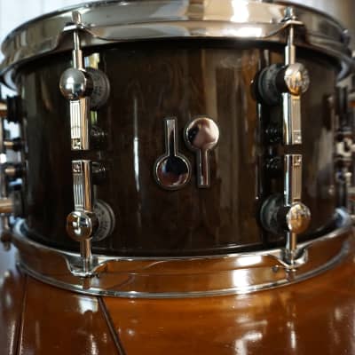 Sonor SQ2 13x7  heavy Maple Snare Drum Dark Roots High Gloss image 1