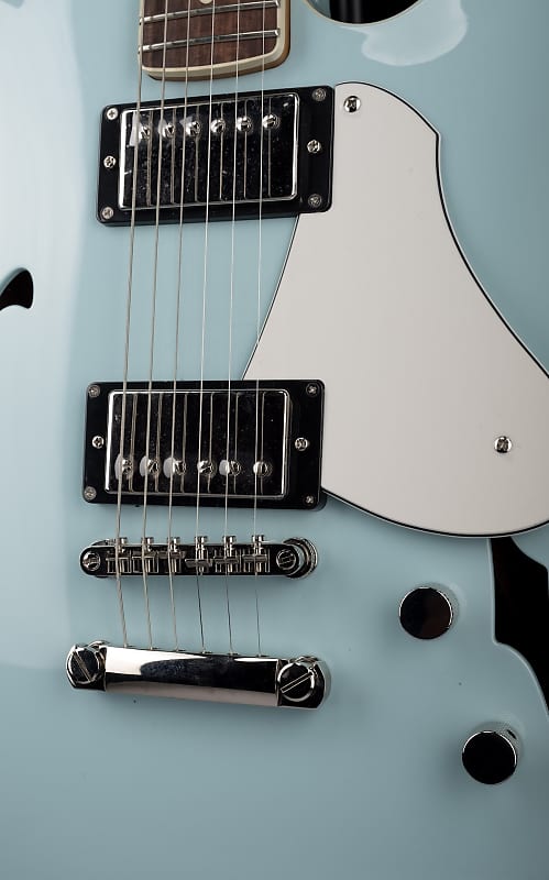 ギター Fano Omnis GF6 Sonic Blue Fano GF6 Omnis Semi-Hollow Sonic Blue – Guitar Brando