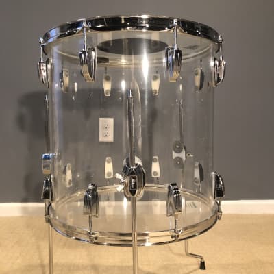 Vintage 1976 Ludwig Vistalite 4 piece Clear Acrylic Drum Set 22 16 13 12 image 18