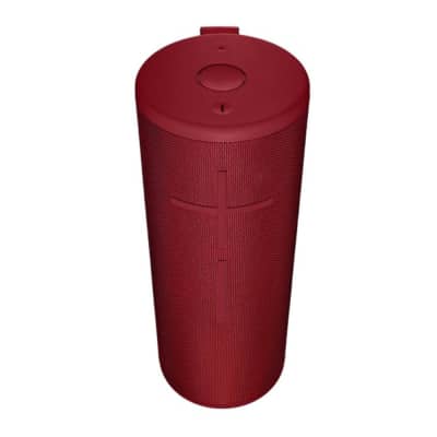 Ultimate Ears MEGABOOM 3 Wireless Bluetooth Speaker (Sunset Red) with included Cable & Wall Plug Bundled with Two-Port Power Adapter image 4