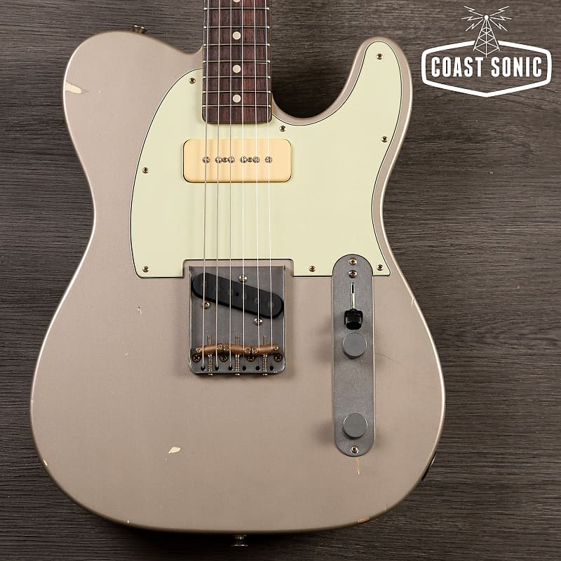 Nash T63 Guitar, Aged Sherwood Green Metallic | Humbucker Music
