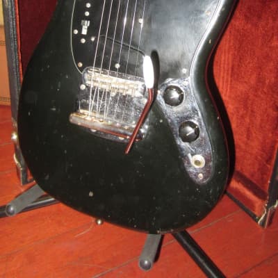 1974 Fender Mustang Black w/ Original Hardshell Case for sale