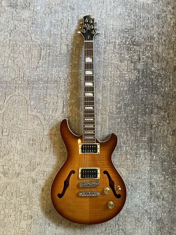 Cort M800 Hollow Body Electric Guitar 2004/2005 Sunburst Reverb