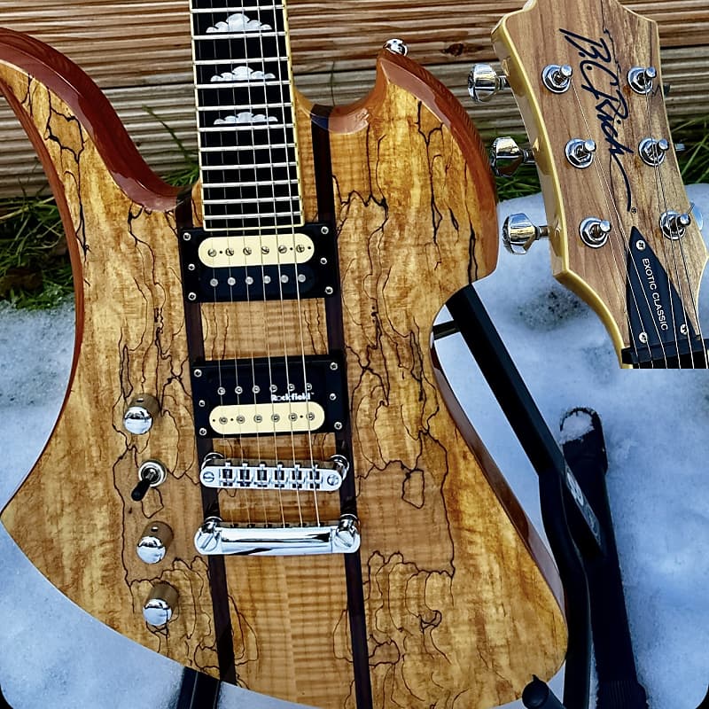 B.C. rich Mockingbird Exotic classic Spalted Maple left handed
