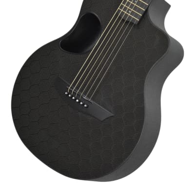 McPherson Touring Carbon Fiber Acoustic Guitar in Honeycomb Black 10009 image 5