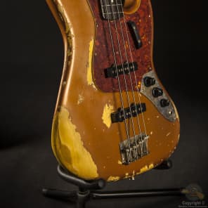 Fender Jazz Bass '73 Custom Relic 1994 Autumn Blaze Metallic image 4