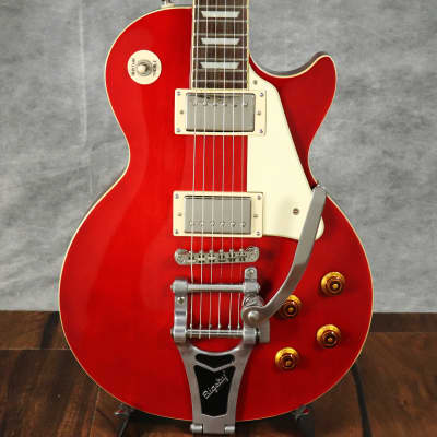 Epiphone Les Paul Standard w Bigsby Cherry Red (S/N:10071512726) (09/01) |  Reverb