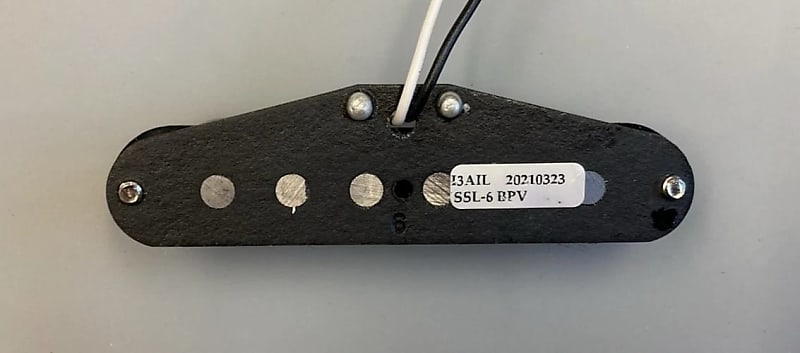 SEYMOUR DUNCAN® SSL-6 BPV FLAT NECK SINGLE COIL BLACK PICKUP SEYMOUR DUNCAN® SSL-6 BPV FLAT NECK SINGLE COIL BLACK PICKUP