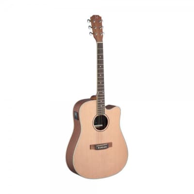James Neligan ASY-DCE Dreadnought Solid Spruce Top Mahogany Neck 6-String Acoustic-Electric Guitar image 1