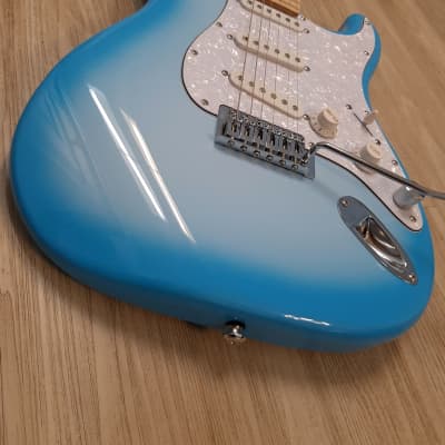 2022 Elite ® Strat Style Pro Style Guitar "Sky Blues " ,Hot Mods w/ Z-Mule® Pickups  LTD image 7