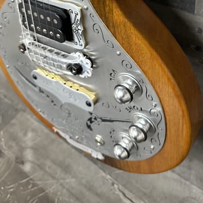 Teye 2014 Teye Electric Gypsy Skally wag Natural Solid Body Electric Guitar image 6