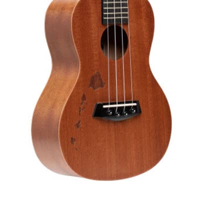 ISLANDER Traditional concert ukulele with mahogany top with Hawaiian islands engraving for sale