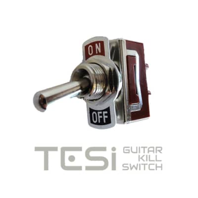 Tesi OTTO/L 12mm Stainless Steel Guitar Toggle On/Off Latching Kill Switch image 1