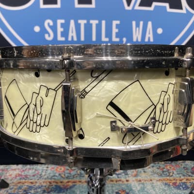 Ludwig & Ludwig - 14x5" (cut down)Top Hat and Cane Snare Drum 1940-1941 image 16