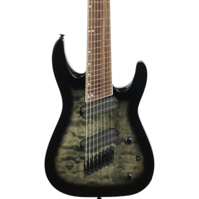 Jackson X Soloist Arch SLATX8Q Electric Guitar, Transparent Black, 8 String image 1